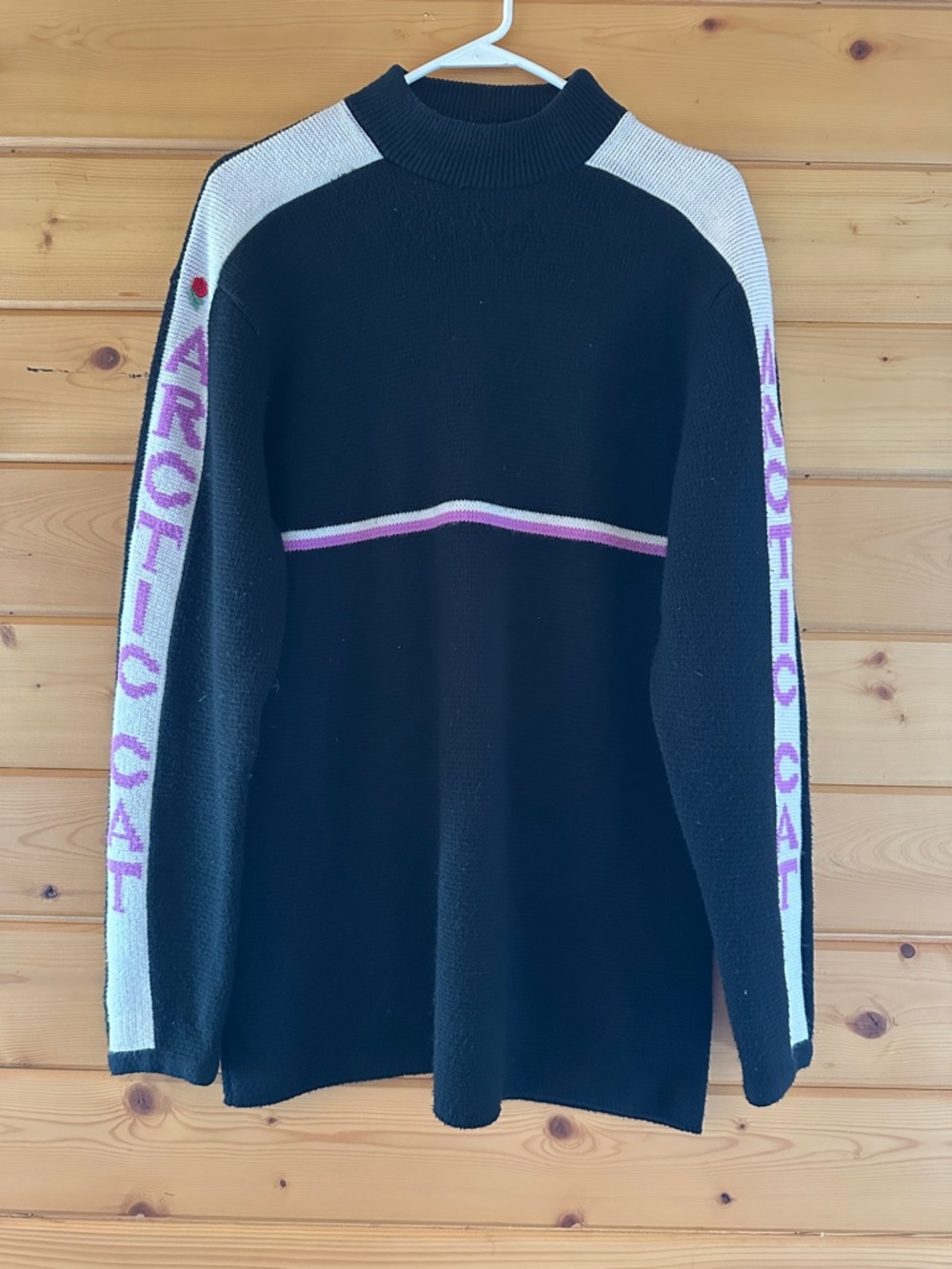 Vintage Arctic Cat Sweater with Logo Sleeves